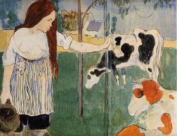 Paul Gauguin : The Milkmaid